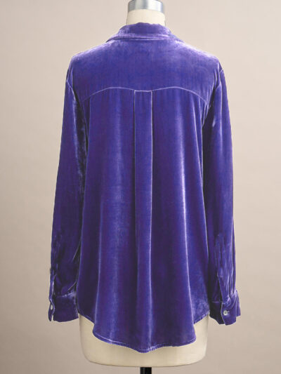 Long-sleeved all-match velvet and golden velvet top with loose base lining - Image 2