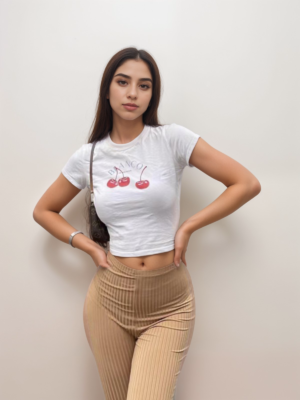 Short-sleeved short crop Top