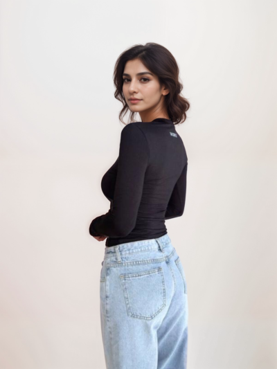 Y2K style Slim long-sleeved T-shirt