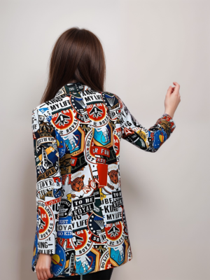 Trend graffiti printing Blazer