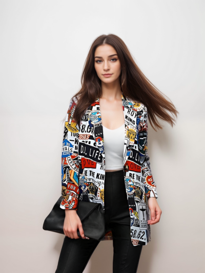 Trend graffiti printing Blazer