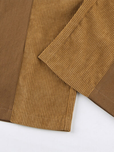 Loose Casual Solid Corduroy Pants - Image 13