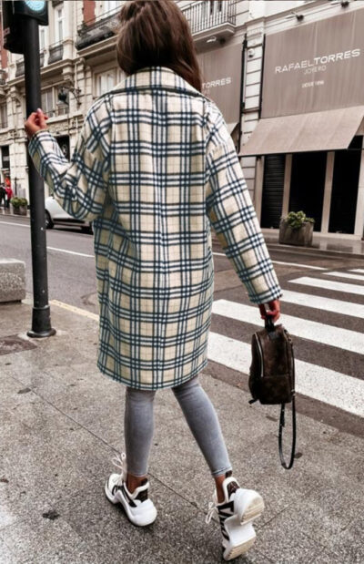 Ladies' Fashionable Double-Breasted Woolen Coat - Image 6