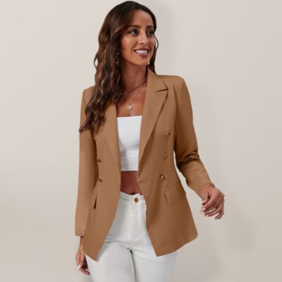 Temperament  cross-border long sleeved small suit jacket women's versatile - Image 4