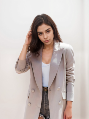 Long-sleeved collar Blazer