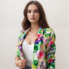 Fashion Print Spring Casual Blazer – Chic and Lightweight for Effortless Style