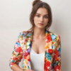 Fashion Print Spring Casual Blazer – Chic and Lightweight for Effortless Style