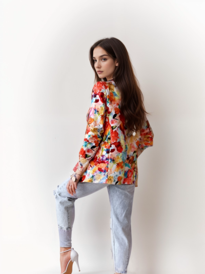 Fashion Print Spring Casual Blazer – Chic and Lightweight for Effortless Style