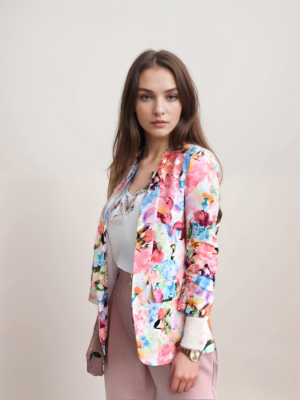 Fashion Print Spring Casual Blazer – Chic and Lightweight for Effortless Style