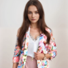 Fashion Print Spring Casual Blazer – Chic and Lightweight for Effortless Style