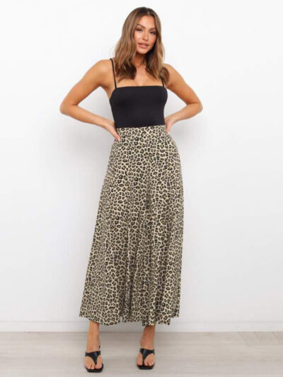 Women's casual fashion loose leopard print wide-leg pants - Image 4