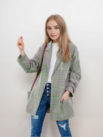 Casual Plaid Blazer