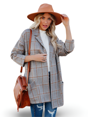 Casual Plaid Blazer