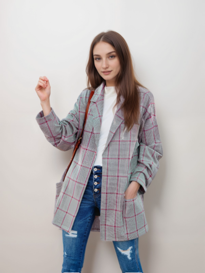 Casual Plaid Blazer