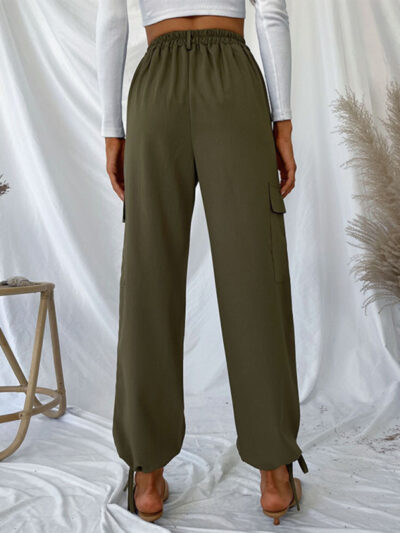 women's trousers solid color casual pants - Image 3