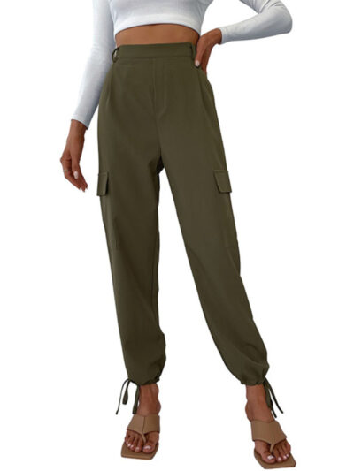 women's trousers solid color casual pants - Image 2