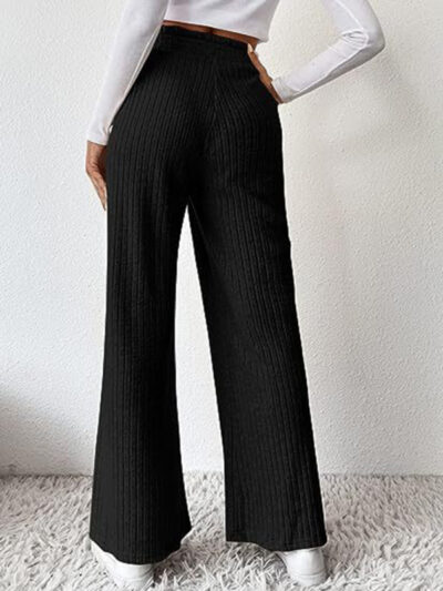 women's casual loose knitted trousers Pants - Image 3