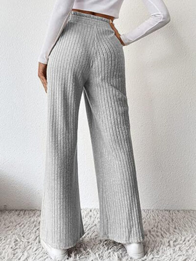 women's casual loose knitted trousers Pants - Image 7