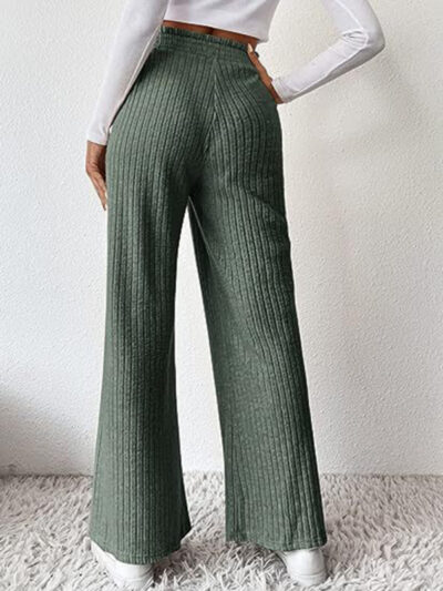 women's casual loose knitted trousers Pants - Image 5