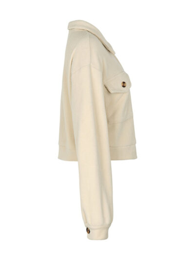 Women's color block polar fleece jacket - Image 3