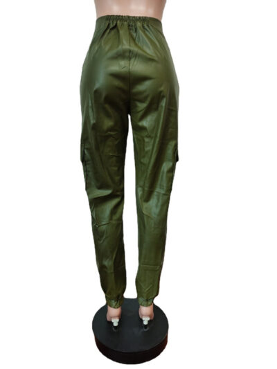 Women's Fashionable Multiple Pocket Cargo Pants - Image 22