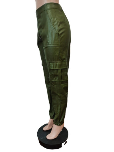 Women's Fashionable Multiple Pocket Cargo Pants - Image 21