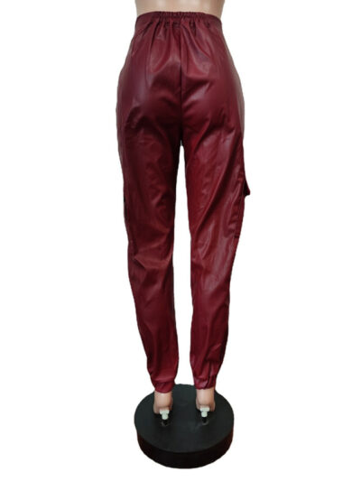 Women's Fashionable Multiple Pocket Cargo Pants - Image 9