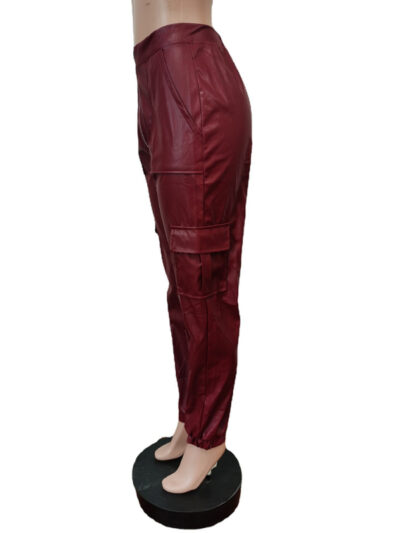 Women's Fashionable Multiple Pocket Cargo Pants - Image 7