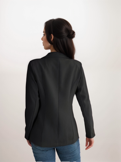 Solid color long-sleeved Blazer