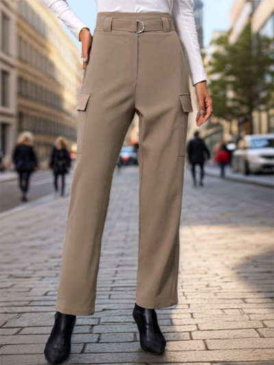 Women's lace-up commuter pocket trousers - Image 2