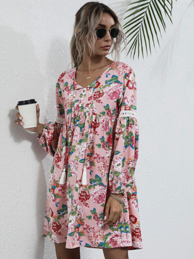 Women's long -sleeved product fashion and comfortable dress - Image 4