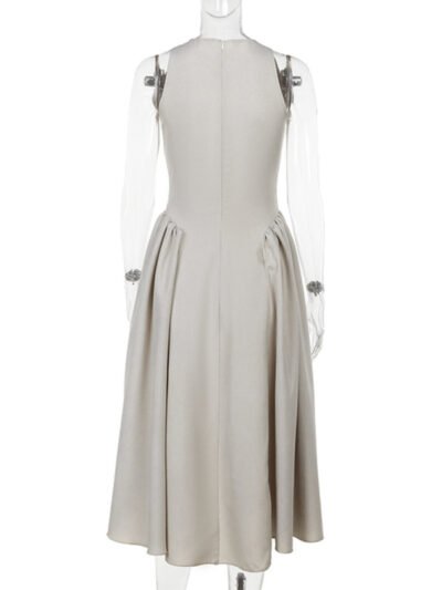 Hollow A-line Dress - Image 5