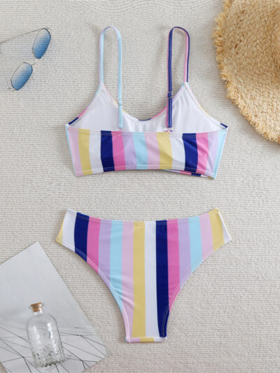High waist striped bikini - Image 6