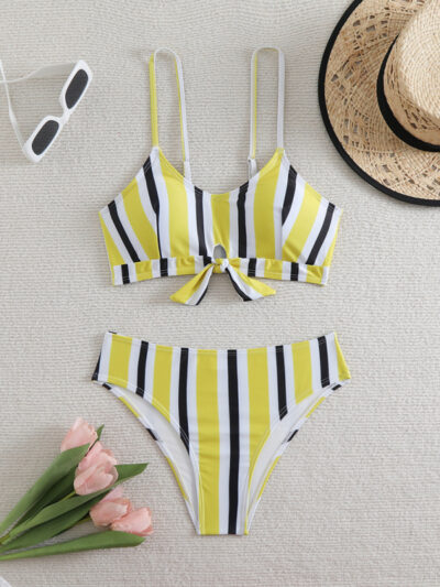 High waist striped bikini - Image 3