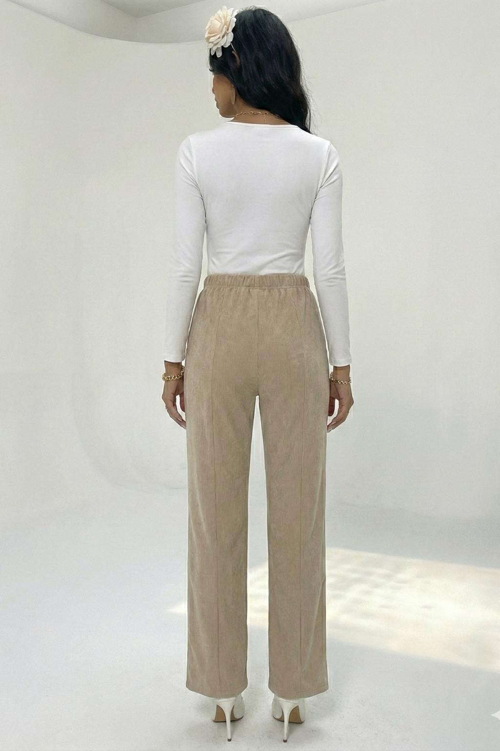 Cropped Slit Pants