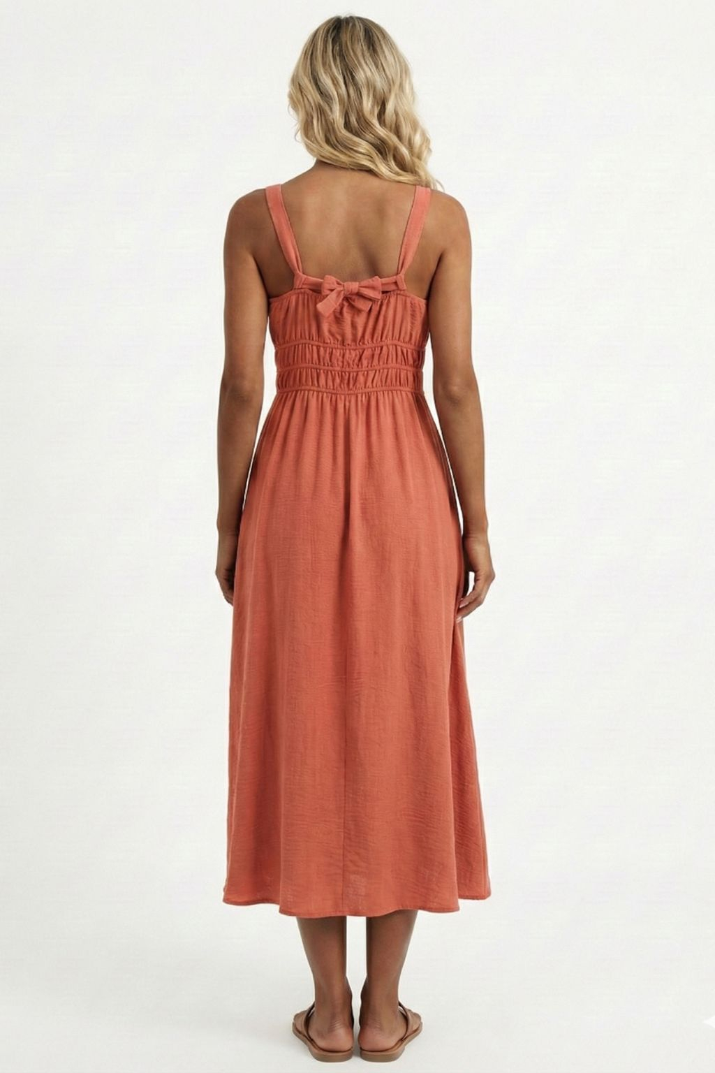 Sleeveless Strapless Pleated Dress