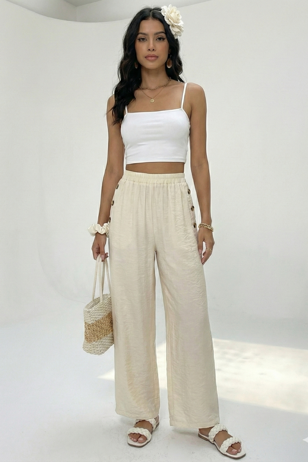 Straight-leg trousers