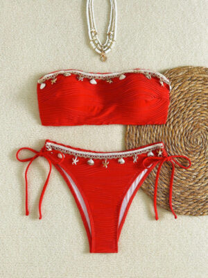 Starfish Shell Tassel Swimsuit Bikini
