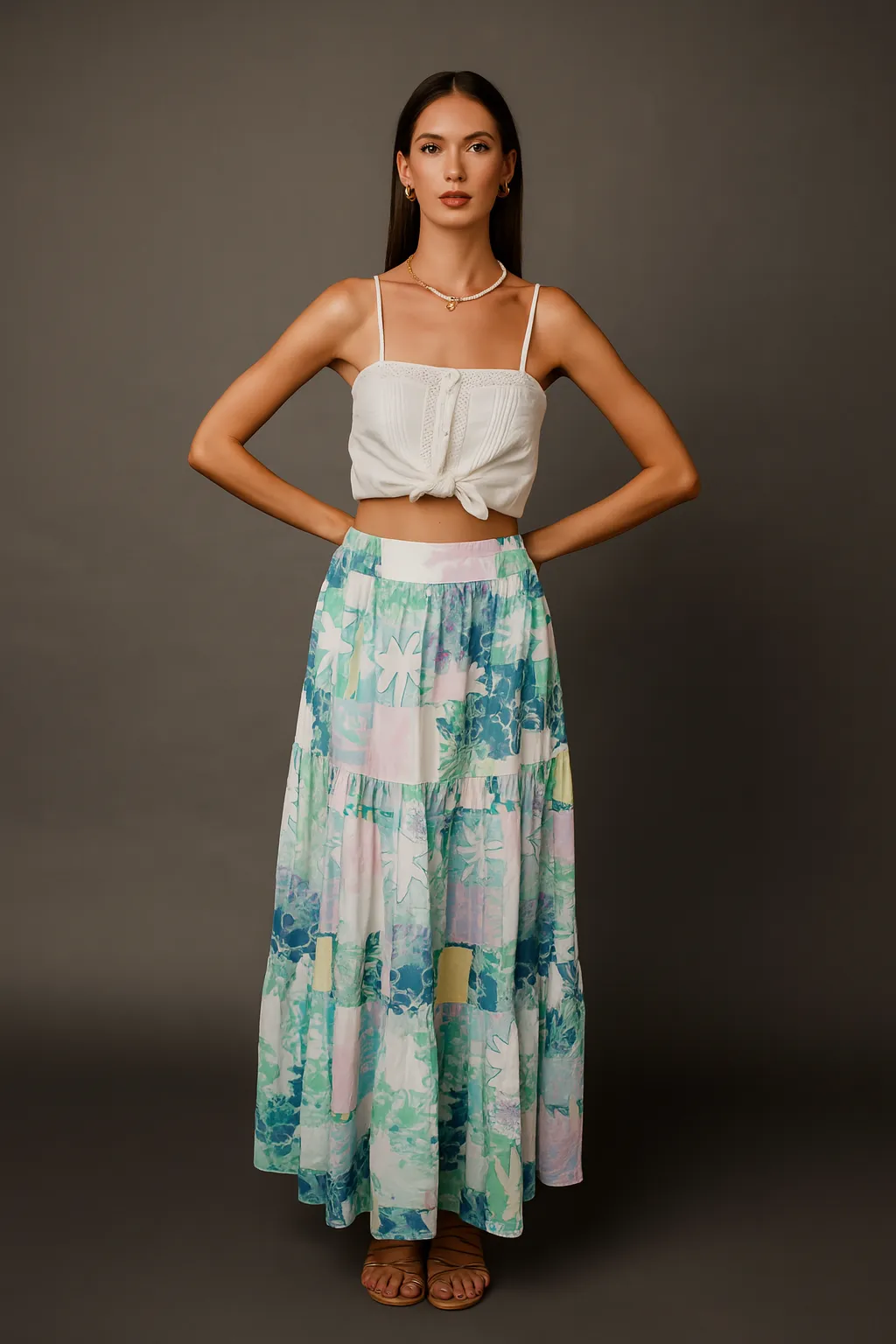 Bohemian resort beach skirt