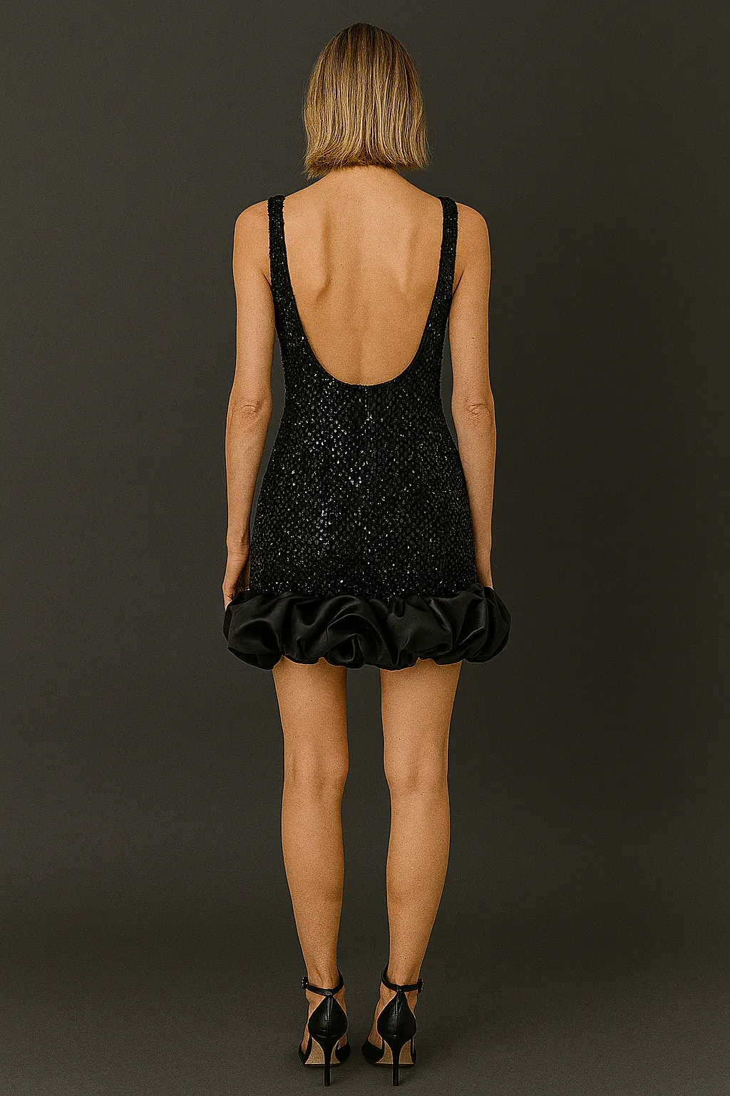 Sleeveless Suspender mini Dress