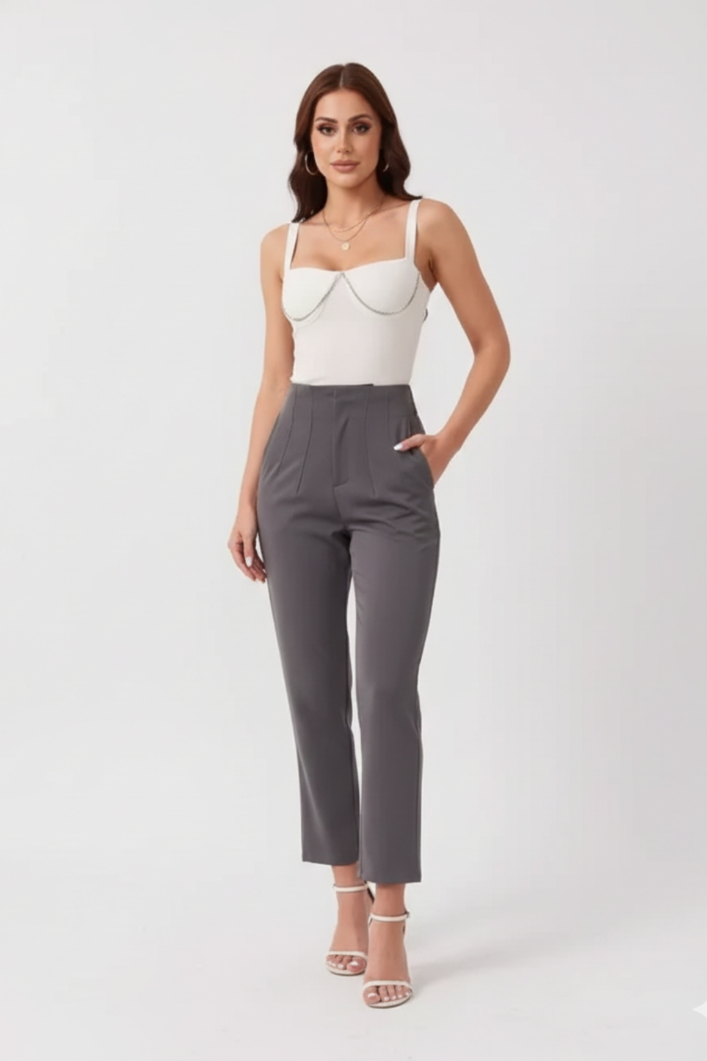 High Waist Casual Pants