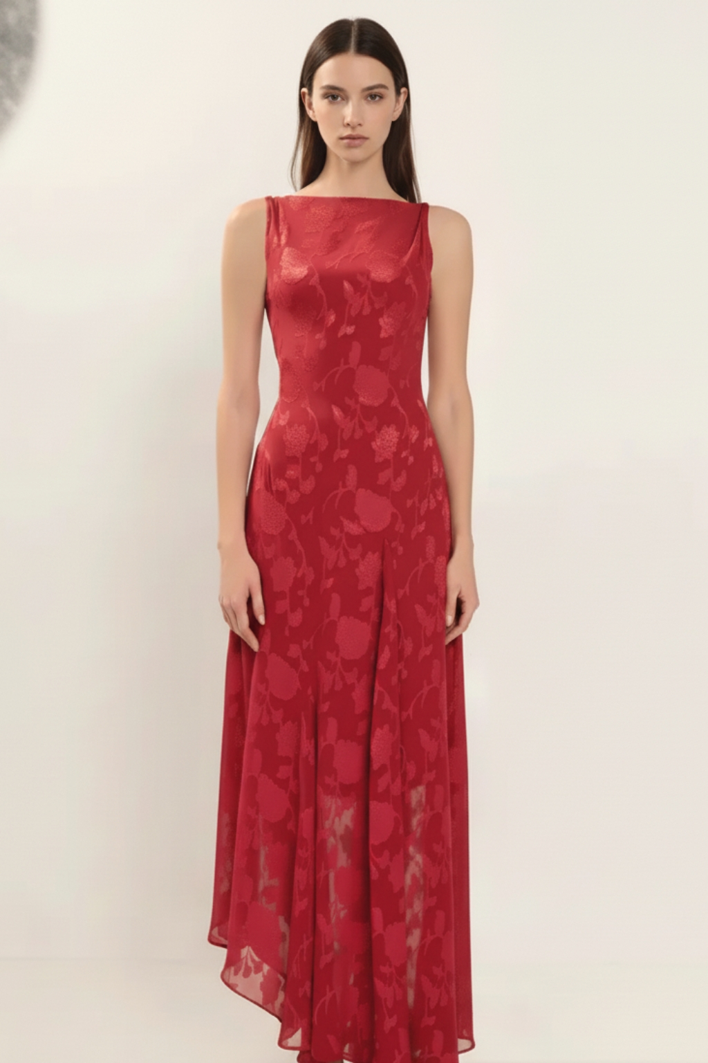 Lace backless slim fit dress