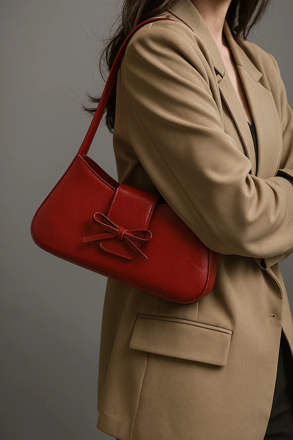 Bowknot underarm shoulder bag