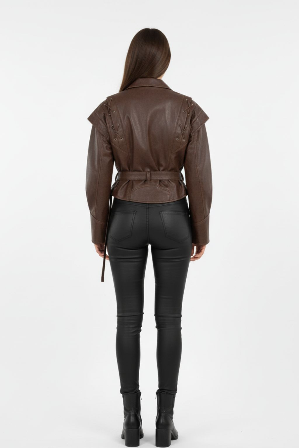 Embroidered Leather Jacket