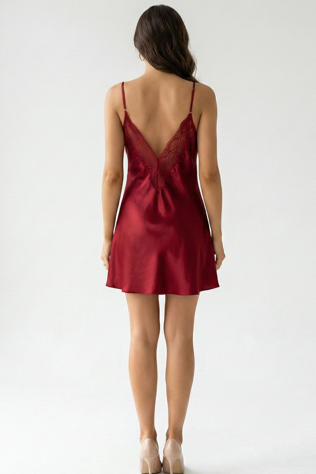 Home wear pajamas suspenders lace nightgown