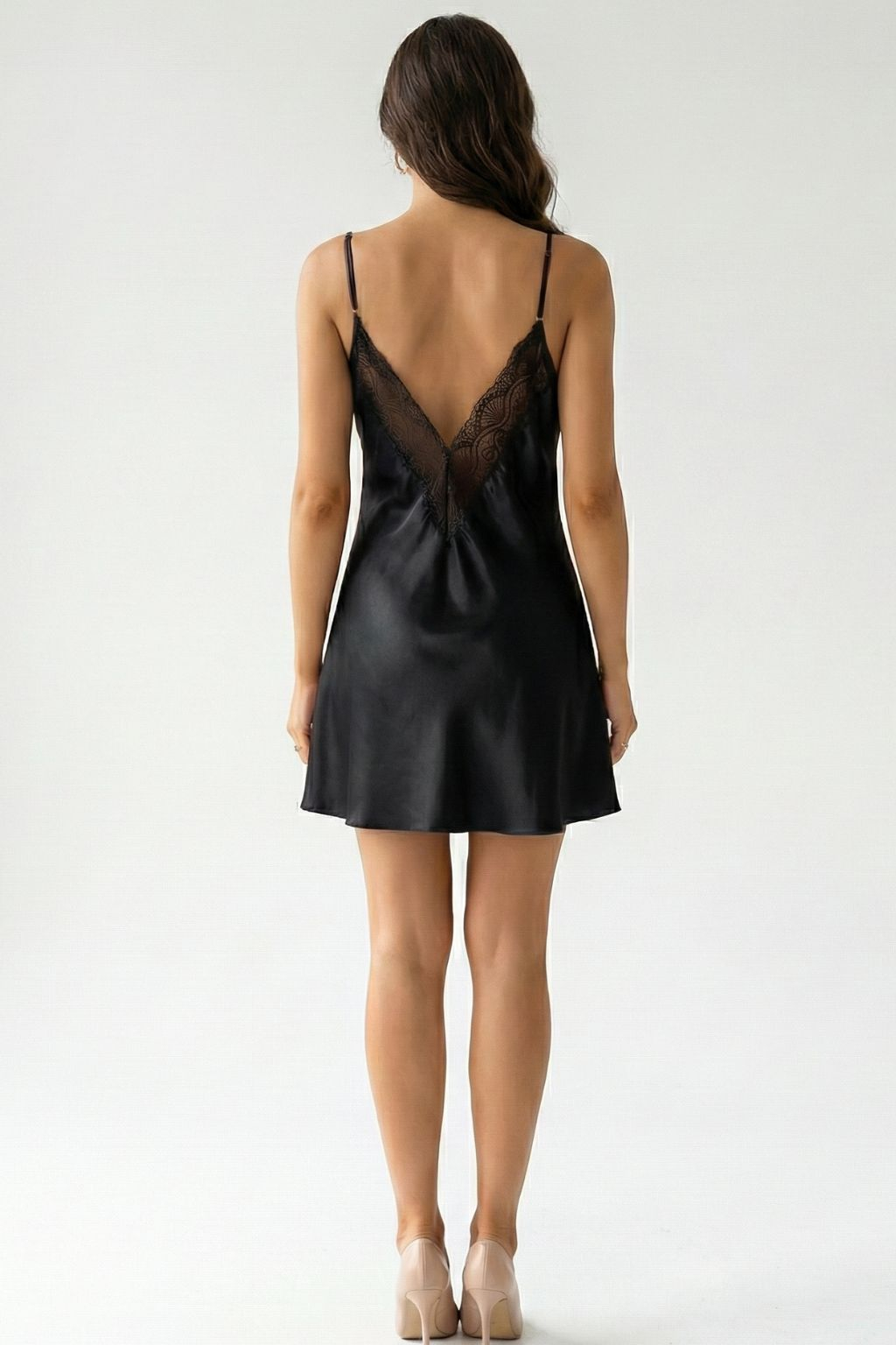 Home wear pajamas suspenders lace nightgown